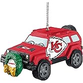 FOCO Kansas City Chiefs SUV Vehicle with Wreath Holiday Ornament