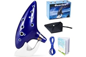 Zelda Ocarina 12 Holes Alto C Tone with Song Book (Songs From the Legend of Zelda), Sound Healing Instruments for Beginners w