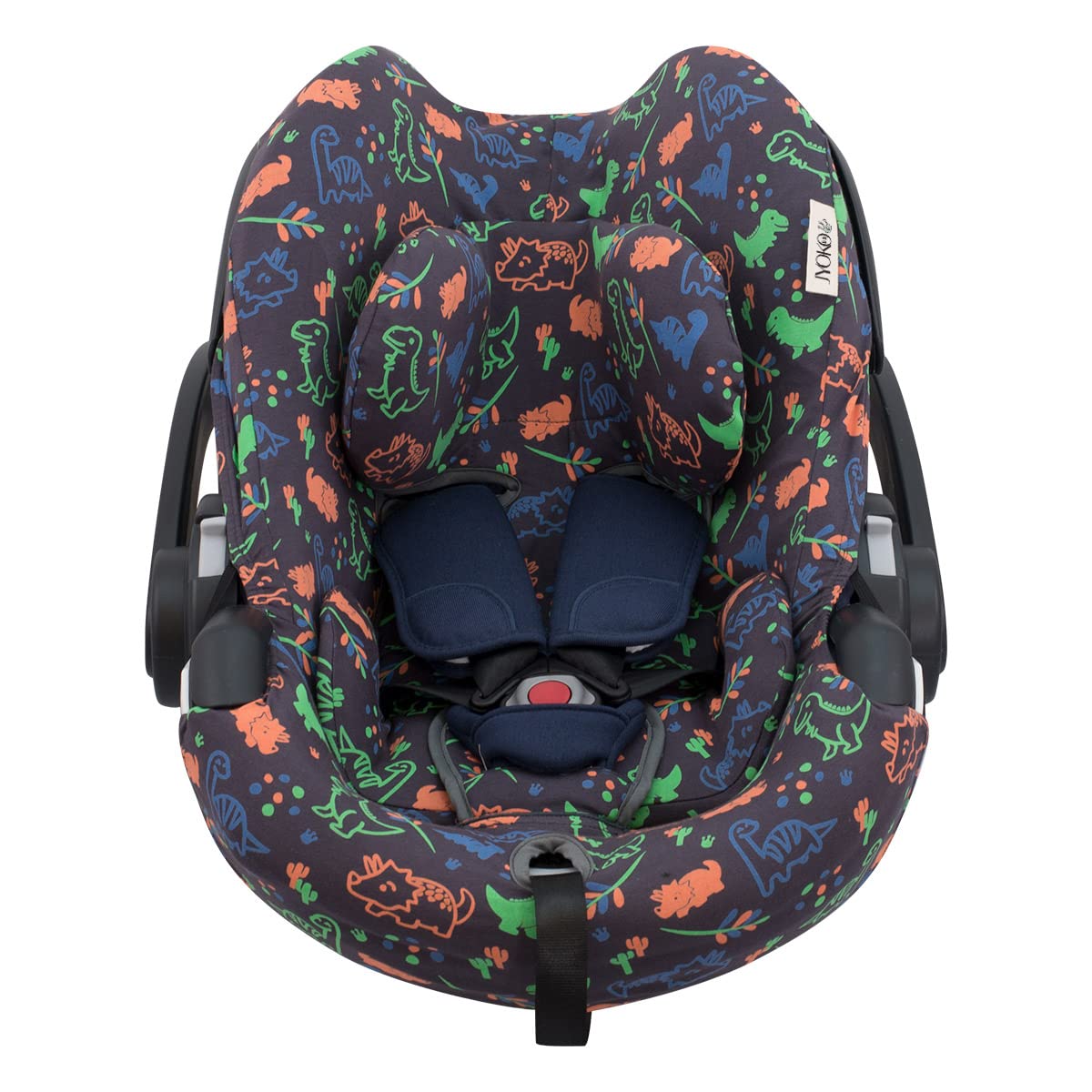 JYOKO Kids Cover for car seat Compatible with Besafe Modular Group 0 (Happy Dino)
