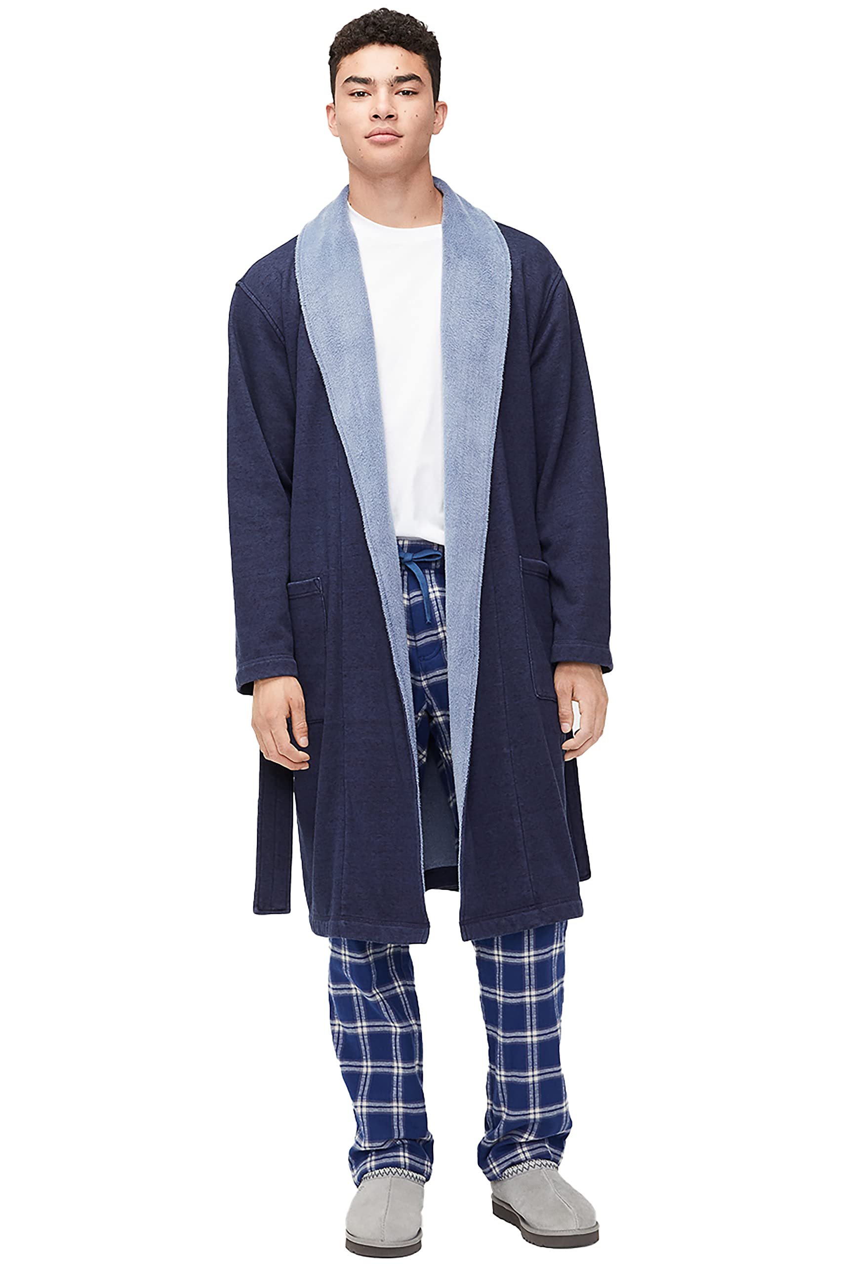 Photo 1 of UGG Men's Robinson Robe, Navy Heather, M/L