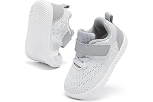 MORENDL Toddler Sneakers Baby Boys & Girls Barefoot Shoes Lightweight Breathable Walking Running Tennis Athletic Sport Shoes
