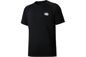 Willit Men's Rashguard Swim Shirt Short Sleeve UPF 50+ Sun Protection SPF Quick Dry Water Shirt