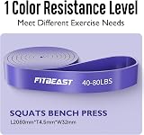 FitBeast Purple Pull Up Band 40-80 lbs Calisthenics Bodyweight Training view 2