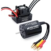Surpass Hobby RC Brushless Motor ESC Combo Waterproof 2430 7200KV Brushless Motor and 35A ESC Combo Set for 1/16 1/18 Remote Control Cars Trucks Off-Road Vehicle