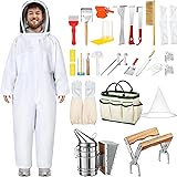 Leriton 30 Pcs Beekeeping Supplies Tools Bee Suit