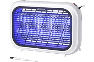 YISSVIC 20W Indoor Bug Zapper Electric Fruit Fly Traps for Indoors Mosquito Zapper Electric Fly Zapper Moth Gnat Insect Killer for Home Office Garage Kitchen Dining Living Room (White)