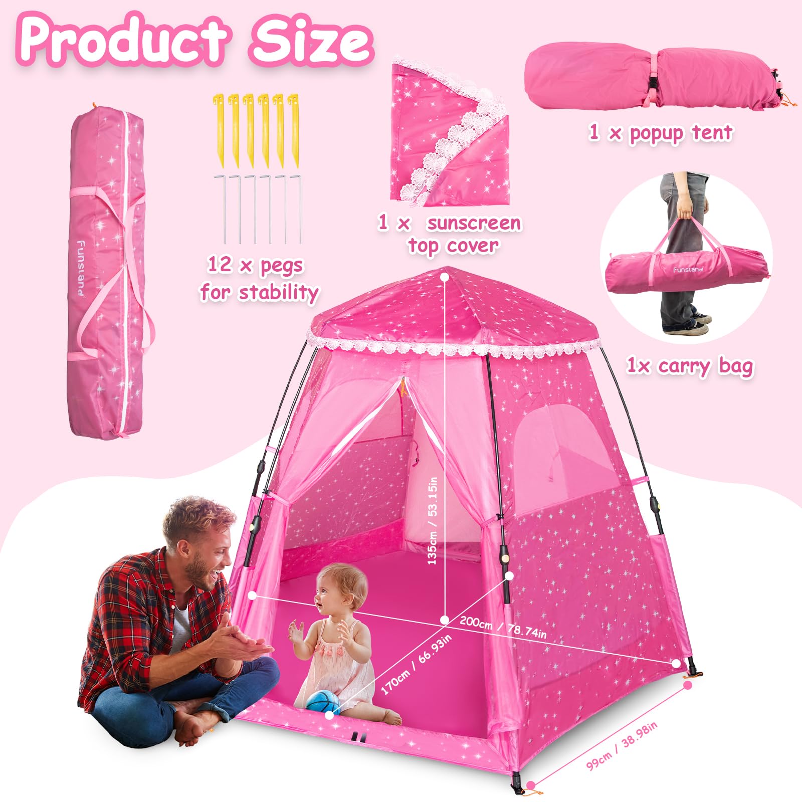 Kids Pop-Up Play Tent: 78
