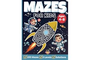 Mazes For Kids Ages 4-8: Over 100 Maze Puzzles and Games to Improve Problem-Solving Ability and Enhance Cognitive Skills | Themed Mazes, Screen-Free ... Hard, in One Amazing, Challenging Big Book!
