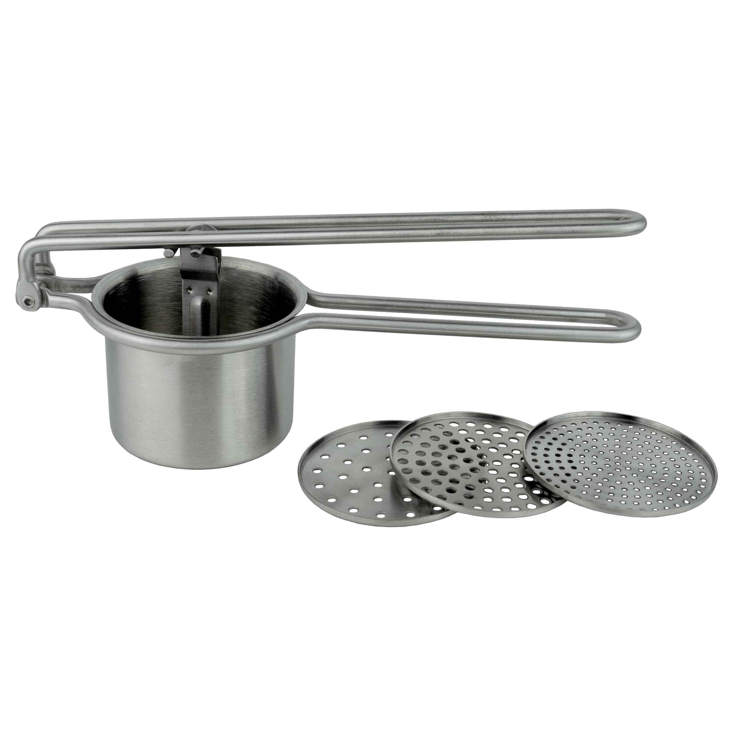 Potato Ricer Hygenic Stainless Steel 3 Multifunctional Blades Mashing Pureeing Juicing 12 cm x 28 cm x 10 cm