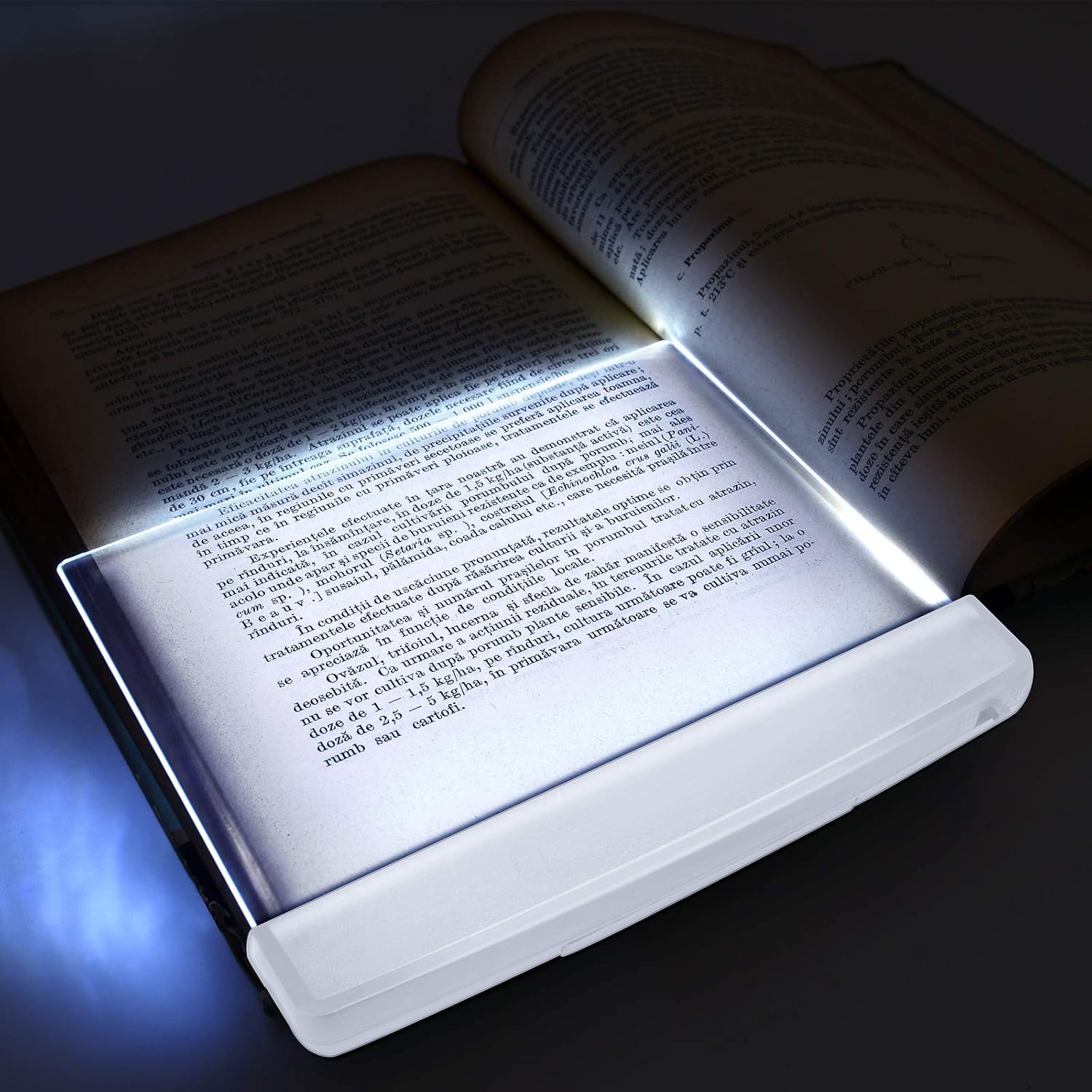 2 Pieces LED Reading Light Night Light Book Family Study Light Reading Lamp Portable Bookmark Light for Reading in Bed, Car (Black, White): Home Improvement