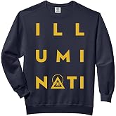 Gold Illuminati Symbol: Pyramid, Eye, Light &amp; Eternal Circle Comfort Colors Adult Sweatshirt