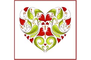 ORENCO ORIGINALS Art Nouveau Heart Design Valentines Counted Cross Stitch Pattern
