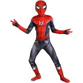 Boy's Marvel Spider-Man Zentai Suit Costume - Web-Slinging Hero Jumpsuit with Mask