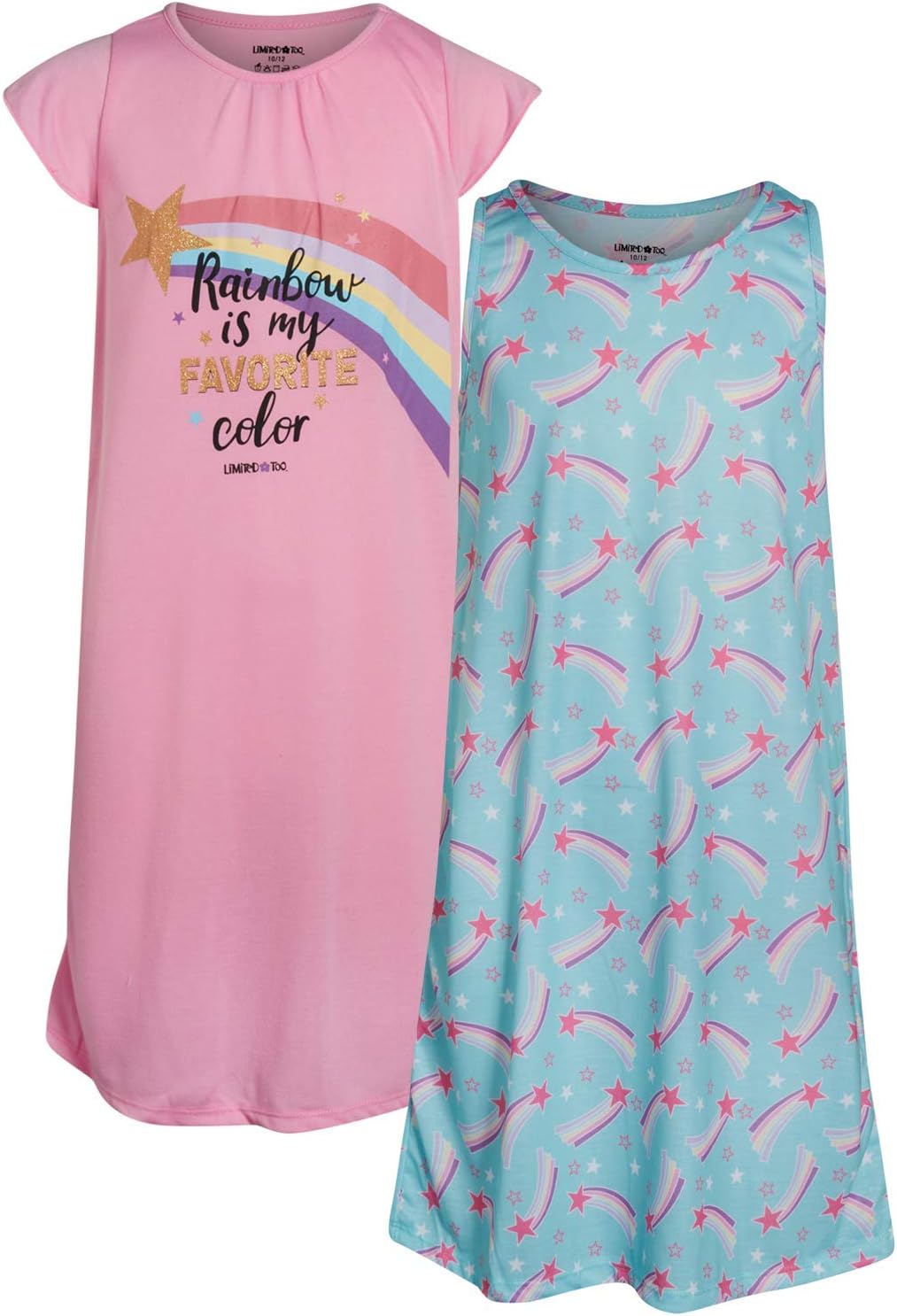 Girls Nightgown Summer Pajamas (2 Pack)
