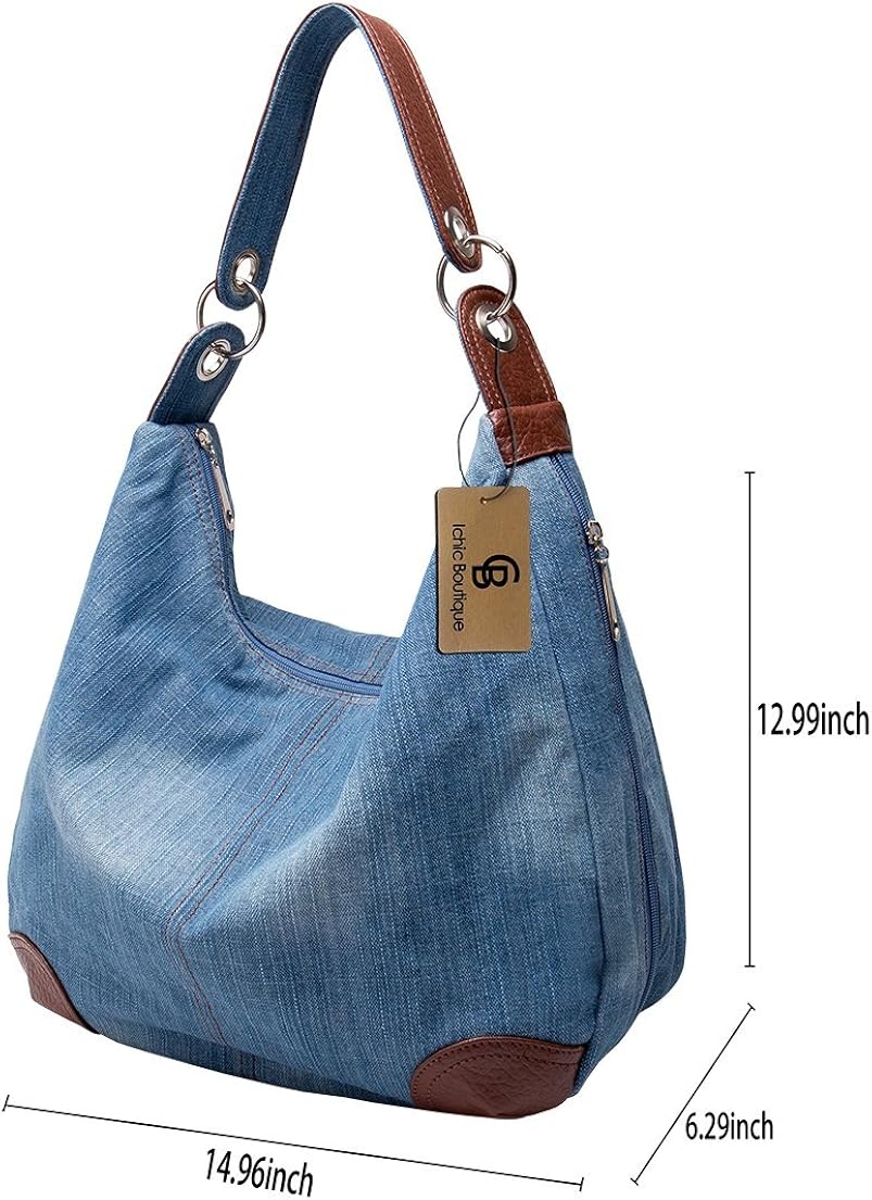blue hobo bag
