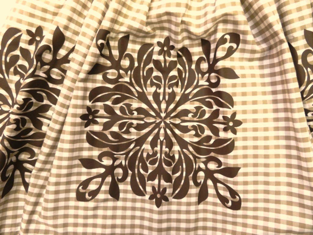 限定製作 フラダンス どこにもないギンガムチェックキルト柄パウスカート ベージュ こげ茶 ７３ｃｍ丈 B077nbck45 楽天ランキング1位 Www Justtur Com Br