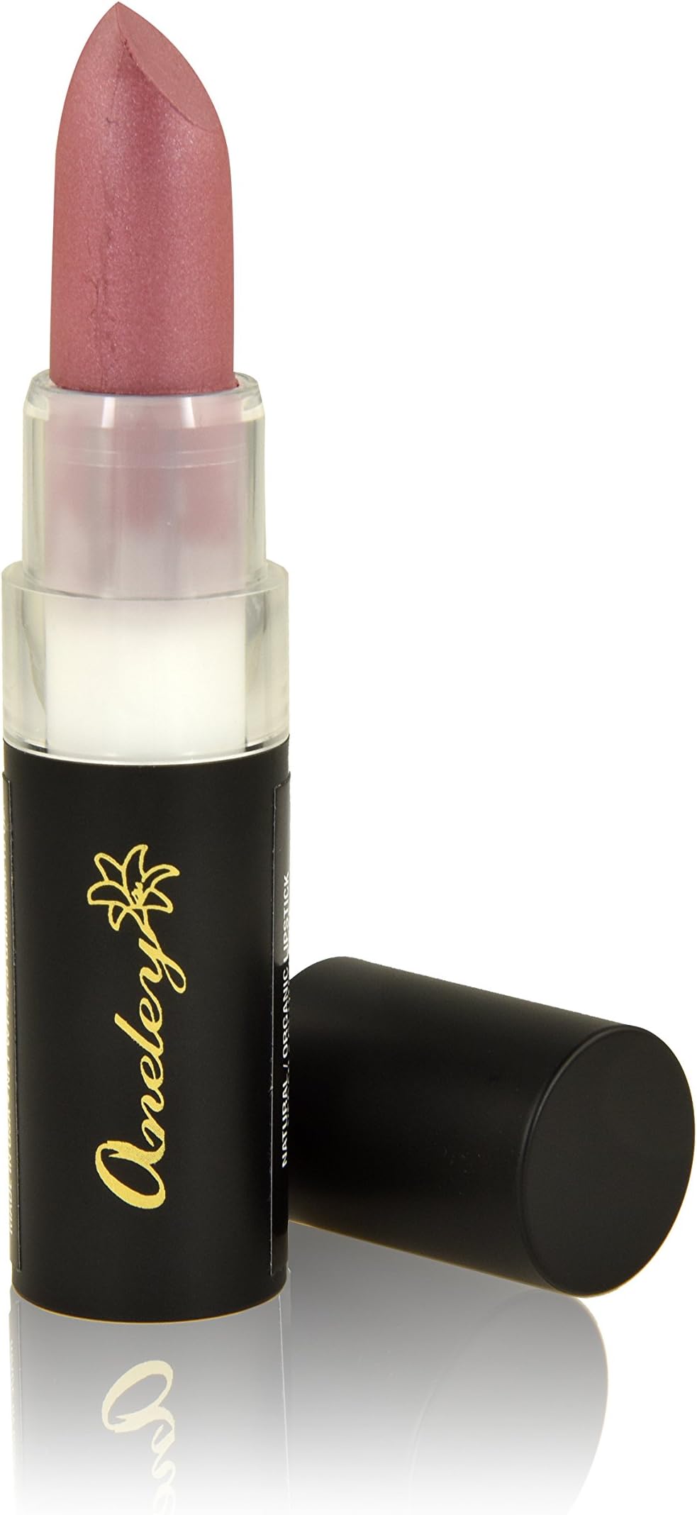 Aneley Cosmetics Vegan Lipstick Organic Natural Gluten Free Cruelty Free Moisturizing Nourishing balm Mineral Based lipstick Infused With Powerful Antioxidant Oils vibrant shades colors (Sweet Pea)