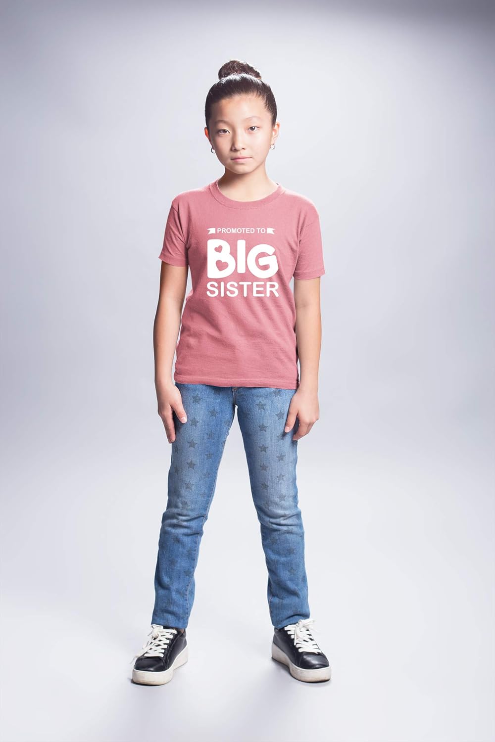 Promoted to Big Sister Shirt for Little Girls Toddler Baby Announcement Outfits: Clothing