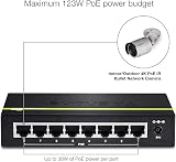 TRENDnet 8-Port Gigabit PoE+ Switch TPE-TG80G 123W PoE 16Gbps Switching Desktop view 4