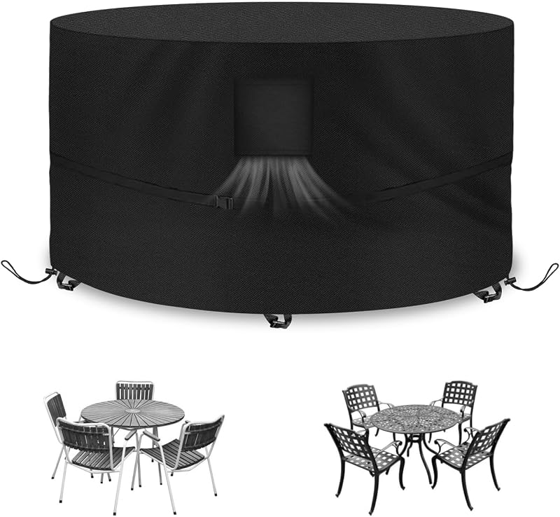 Kovshuiwe Round Garden Furniture Cover 190cm diameter 80cm high