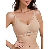 Easybunny Gel Bras for Women Comfortable No Underwire Seamless Jelly T-Shirt Bra with Soft Support Everyday Full Coverage Bra