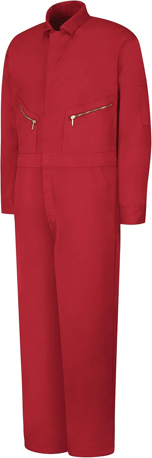 Red Kap Men's Zip-Front Cotton Coverall: Clothing