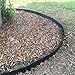 ABBA ECO Garden Border Fencing Eco-Friendly Weatherproof Recycled Plastic Resin Garden Edging Section-6 Pack, 24.2 inch x 5.4 inch, Black