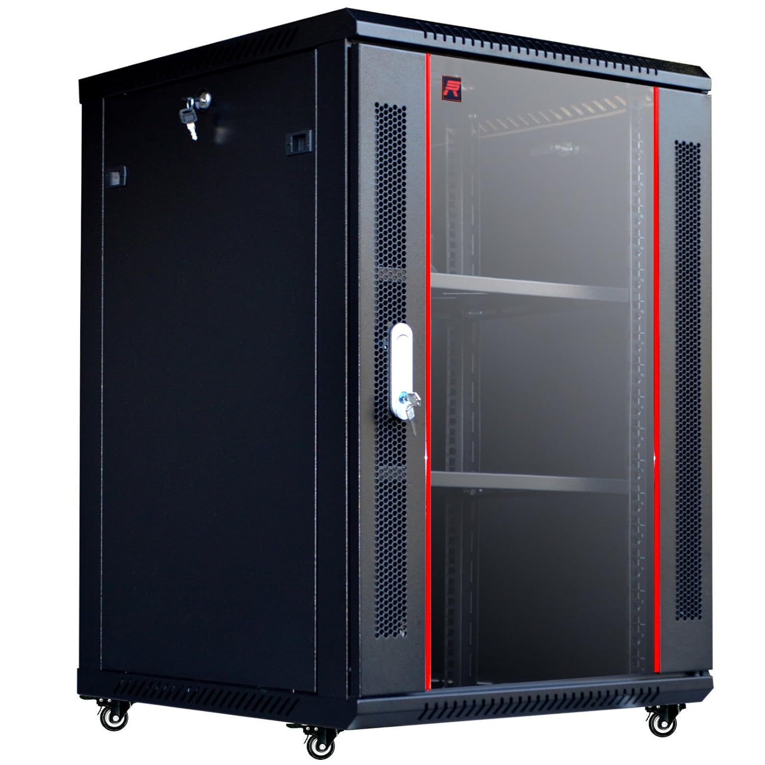 Sysracks 18U Server Rack It Data Cabinet Enclosure Box Accessories Included