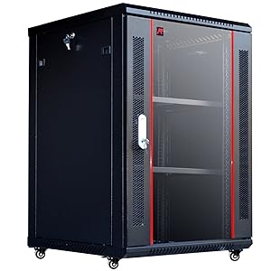 Sysracks 18U Server Rack It Data Cabinet Enclosure Box Accessories Included