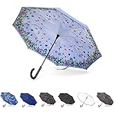 Totes Auto Reverse Close Windproof Stick Inbrella with Water Repellent Protection
