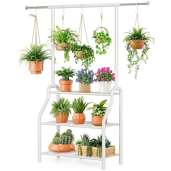 LINCORDOR PLANT STAND INDOOR OUTDOOR, 3-TIER HEAVY DUTY...