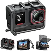 TELESIN Aluminum Alloy Protective Frame Case for Insta 360 Ace Pro2/Ace Pro/Ace, Quick-Release Metal Cage Protective Frame Ho