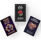 Metaphoracle Love Oracle Cards (Pocket Size) - Bundle of 3 Mini Romance Oracle Decks - Love Me, Love Me Not Oracle Deck + Neon Love Relationship Forecasting Deck + Soulmate Manifestation Oracle