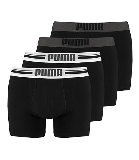 PUMA Basic Boxershort Doppelpack grün/grau