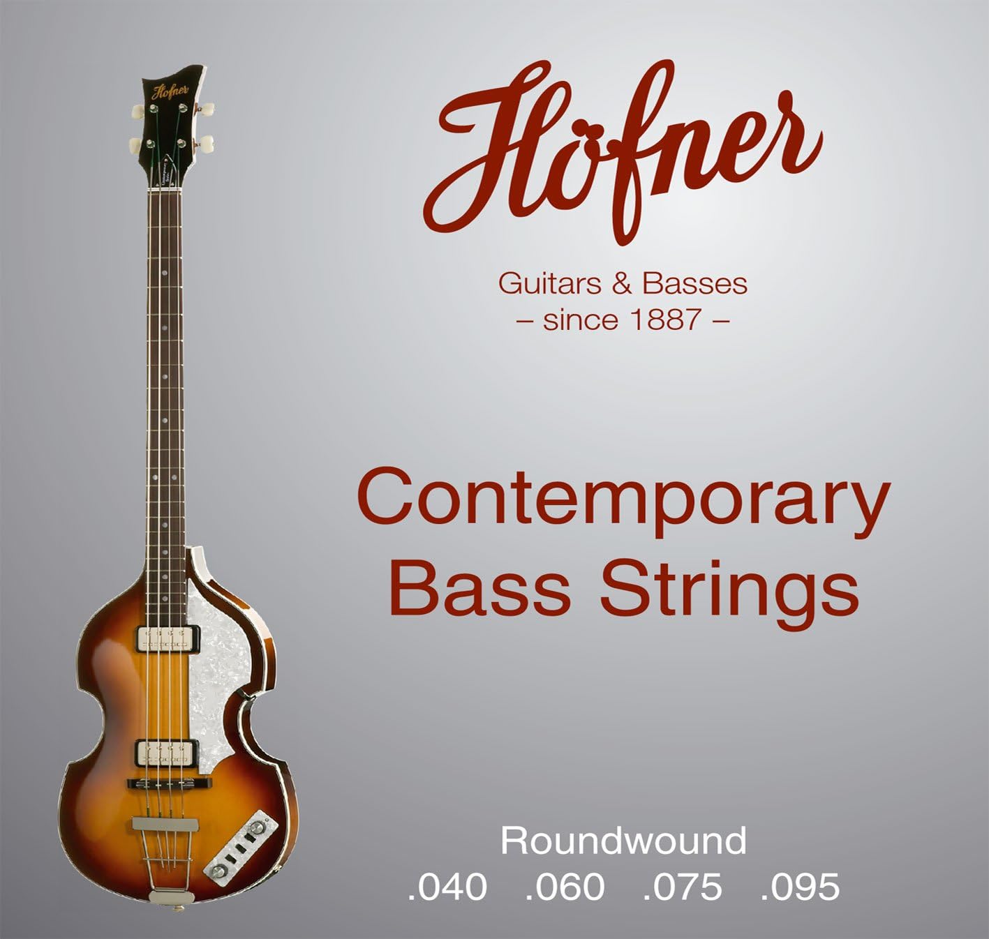 Hofner Bass Guitar Strings (HCT1133RB) Musical Instruments