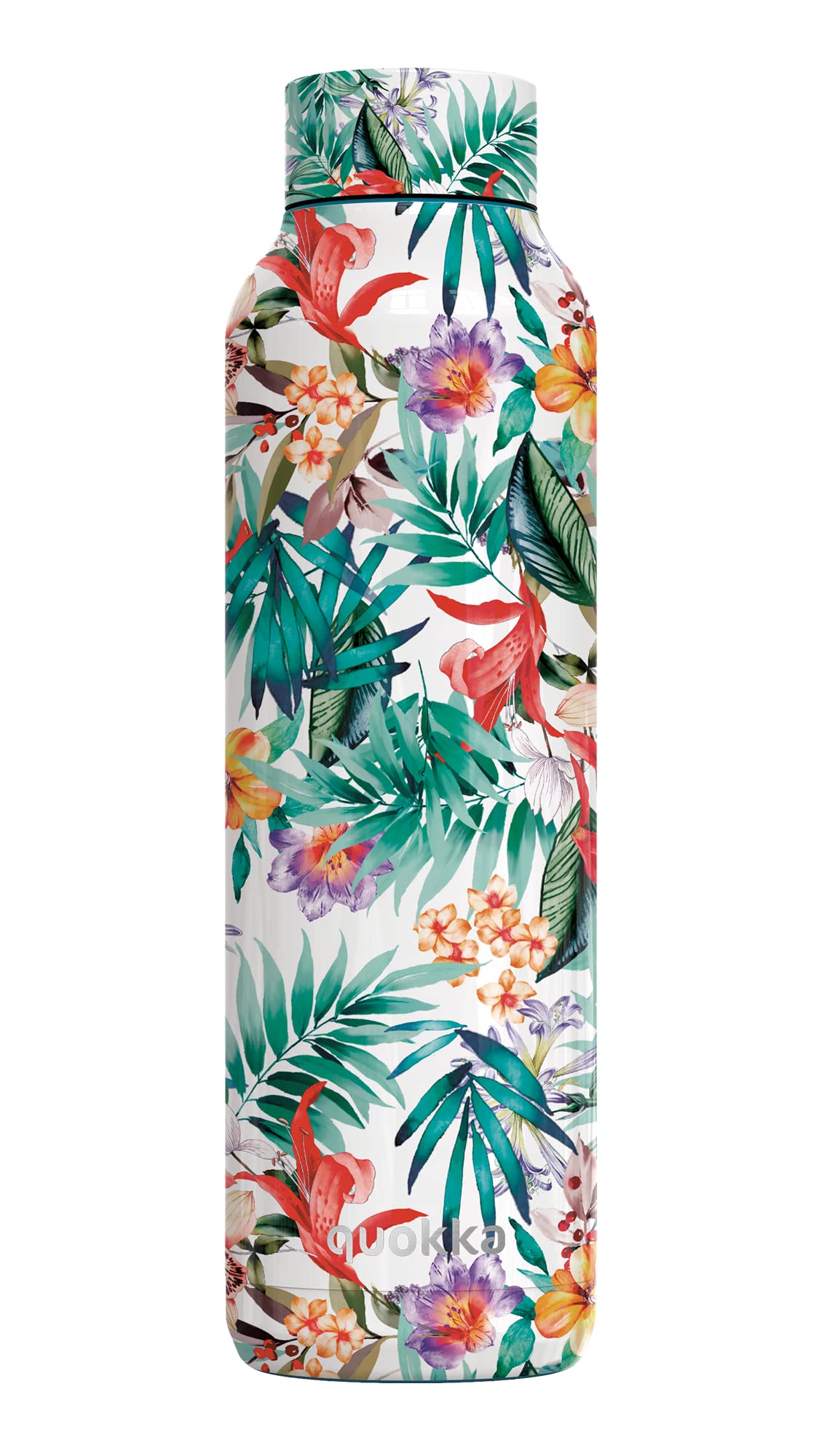 Quokka BOTELLA TERMO ACERO INOXIDABLE SOLID ORCHID GARDEN 630 ML