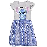 Disney Girls Stitch Ruffle Sleeve Tulle Dress - Girls Sizes 4-16
