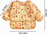 PandaEar 3 Pack Sleeved Bibs for Babies Waterproof 6-24 Months view 2