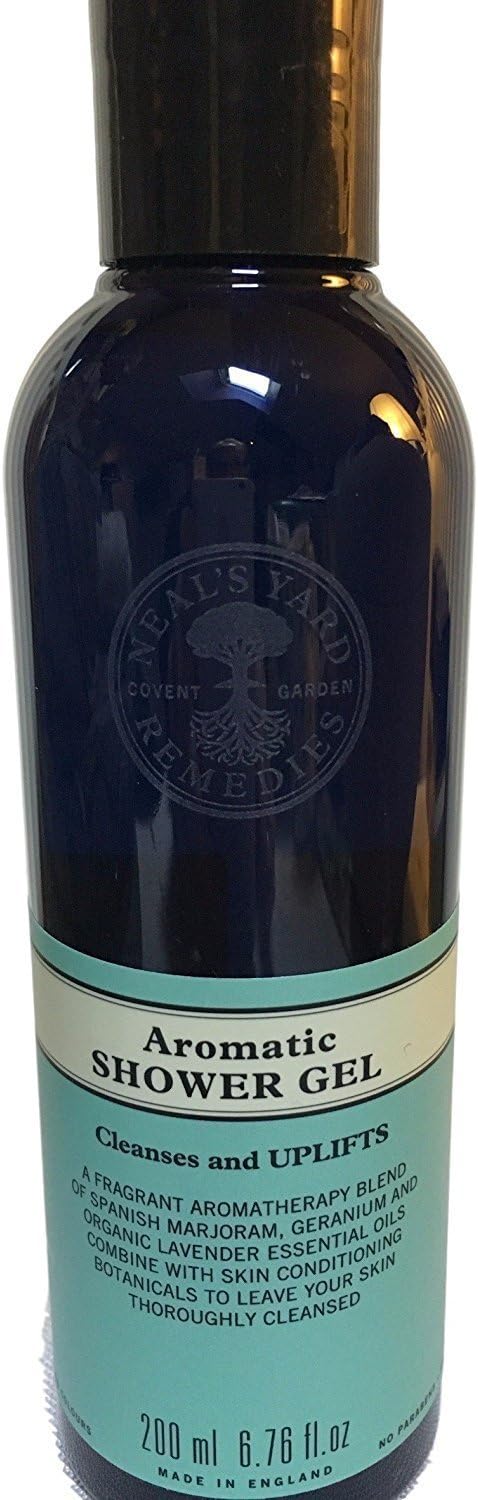Neal's Yard Remedies Aromatic Shower Gel, Body Wash With Relaxing Lavender & Geranium, Vegan & Cruelty-Free, 200ml