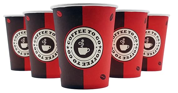 Exopack Coffee to go Becher 0,2l 200ml | 50 Stück | Made in Germany | Spitzenqualität | Biologisch abbaubar