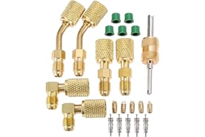 R410A Adapter Kit, Mini Split Vacuum Pump Kit 410A Refrigerant for R410A Mini Split Air Conditioner, Mini Split Adapter 5/16 