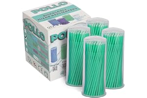 VASTMED 400 PCs Dental Grade Pollo Disposable Dental Microbrush Applicators Application Brushes Bendable for Eyelash Extensions, Personal Care, Artwork