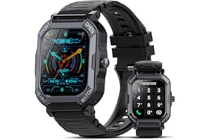 XINWLD Smart Watch for Men Women (Answer/Make Call) 1.85” Fitness Tracker, 113 Sports Modes Smartwatch with Heart Rate/Sleep Monitor, Pedometer, IP68 Waterproof 2023 Activity Trackers for Android IOS, Black