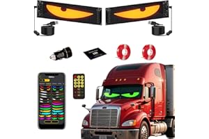 ASMILA LED Eyes for Truck Windshield, 2PCS 23.6inx4.7in Devil Eyes Light for Windshield, Devil Eyes Light for Car, Truck, SUVs, Gift for Men
