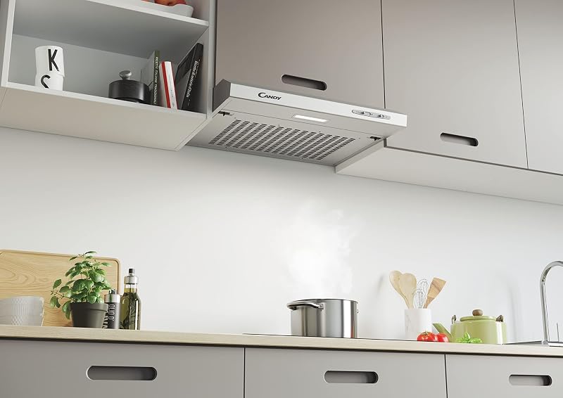 Exaustor candy cft610/5s/1, fixado na parede, 60 cm, 3 níveis de potência, 209m3/h, filtros de carbono, painel de alumínio antigordura, iluminação led, 71 db, classe c, aço inoxidável, cinzento