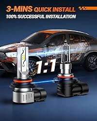 SEALIGHT 9006/HB4 Fog Light Bulbs or DRL, 10000LM