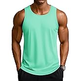 TACVASEN Men's Workout Tank Tops Sleeveless UPF 50+ Summer Sun Shirts Quick Dry for Running Swim Gym Beach