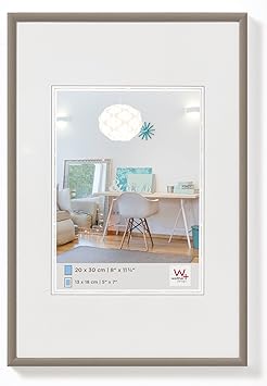 Walther design KV030D New Lifestyle Kunststoffrahmen, 20x30 cm, stahl