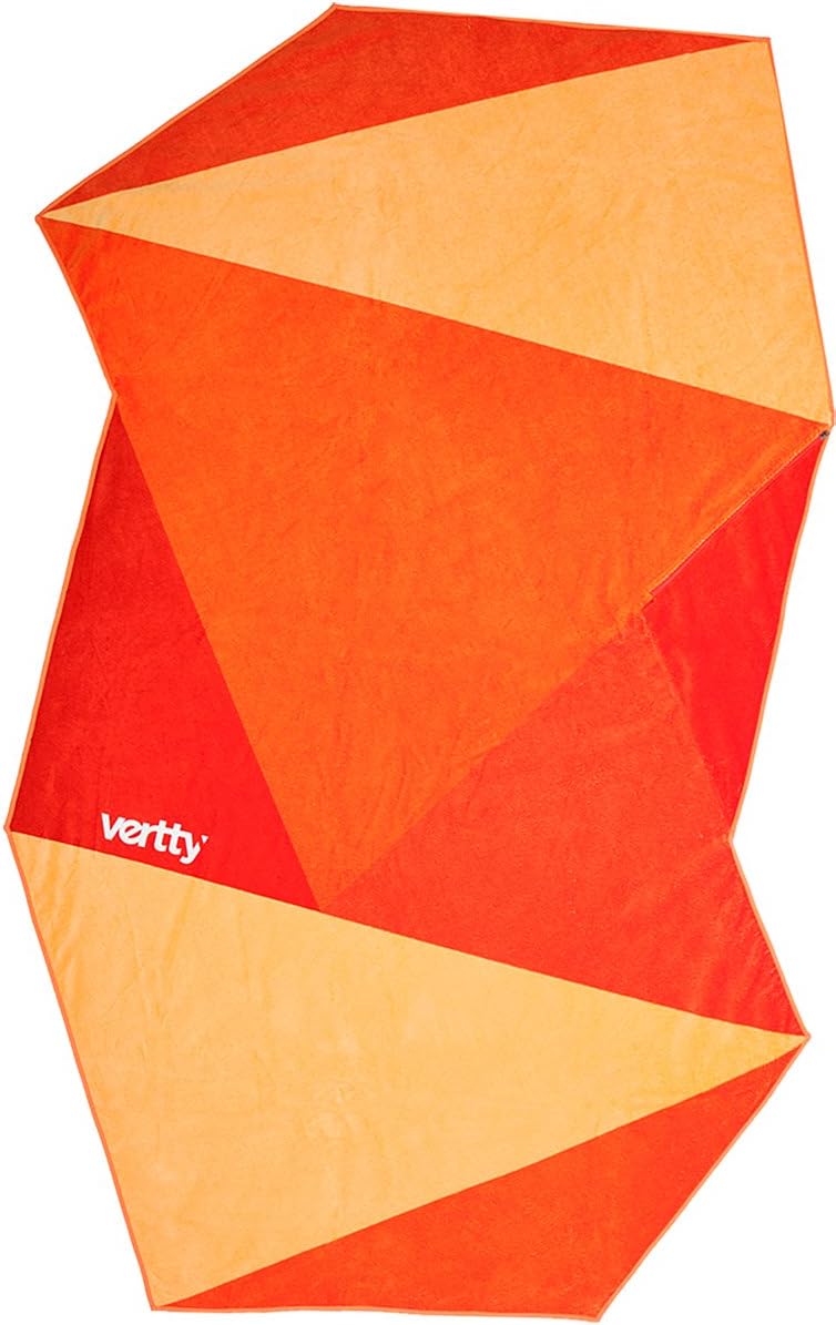 Vertty Designer Beach Towel (Orange)