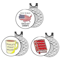 FINGER TEN Golf Ball Marker with Hat Clip Markers